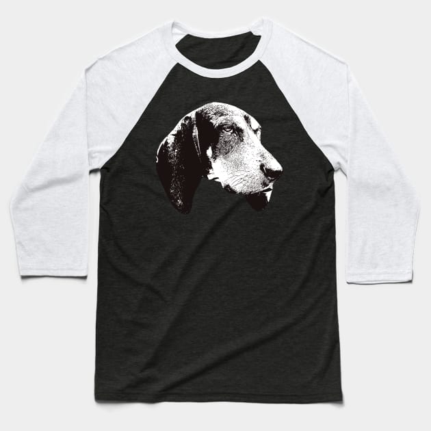 Blue Tick Coonhound - Coonhound Christmas Gifts Baseball T-Shirt by DoggyStyles